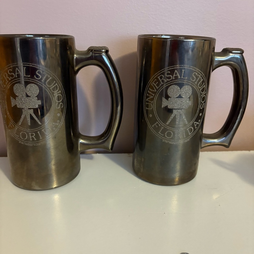 Universal Studios Vintage NWOT Glass Mugs